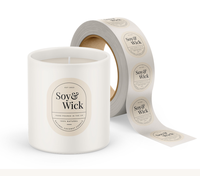 Étiquettes autocollantes transparentes en vinyle imperméables avec logo de marque imprimé sur mesure pour l'emballage de produits cosmétiques, de soins de la peau et de parfums