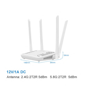 R1200ฮอตเราเตอร์4GE FTTH <span class=keywords><strong>RJ45</strong></span>โมเด็ม2.4G <span class=keywords><strong>5G</strong></span> เราเตอร์ wifi5 AC1200ไร้สาย LTE ไฟเบอร์ - Product Image 4