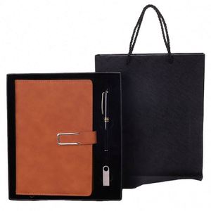 Sets de Regalo de Cuadernos de Cuero Corporativos al por Mayor con Bolígrafo Personalizable, Lujoso Diario A5, Papelería, Caja de Regalo para Hombres - Product Image 2