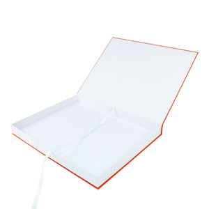 Wholesale Luxury Custom Foldable Magnetic <b>Gift</b> <b>Box</b> Rigid Cardboard 2mm Recyclable Glossy Lamination Modern Available White <b>Black</b> - Product Image 1