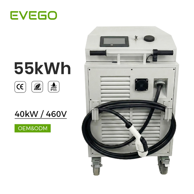 EVEGO Dc to Dc 55kWh 40kW off Grid Emergency Rescue Fast Charging Station Easy Installation Battery Storage Mobile Dc Ev Charger