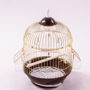 Jaula de Metal para Pájaros de Diseño Moderno con Rejilla de Alimentación y Bandeja Profunda para Evitar Derrames, Fácil de Mantener Diariamente - Product Image 1