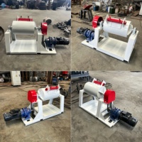 Mini broyeur à billes de laboratoire portable avec moteur 3KW, capacité 50kg, machine de fabrication de poudre à sortie 150 mesh