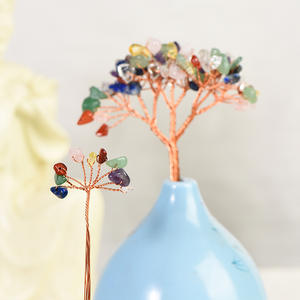 Gravier de cristal naturel avec couvercle en <span class=keywords><strong>verre</strong></span>, arbre de cristal paysager, ornement décoratif - Product Image 5