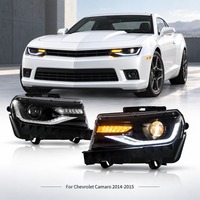 Kit de phares avant séquentiels LED PCS H40 SPS Factory pour Chevrolet Camaro 2014-2015 5ème génération 6000LM 6000K