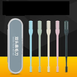 Coltello per tagliare i capelli del naso di 360 gradi rotante da barba a pettine doppio lato rasoio portatile per il naso altri strumenti per il trucco - Product Image 1