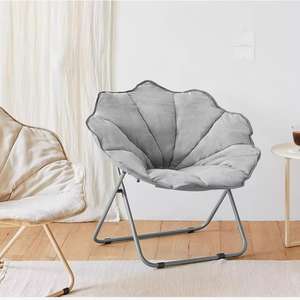 Chaise de camping Moon Chair <span class=keywords><strong>en</strong></span> vente chaude, fabriquée <span class=keywords><strong>en</strong></span> <span class=keywords><strong>tissu</strong></span> <span class=keywords><strong>en</strong></span> daim doux et respirant pour un confort de camping par temps chaud - Product Image 2