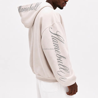 Sudaderas Extra Grandes Premium con Bordado 3D de Fuente Artística Personalizada del Fabricante, Sudaderas para Hombre