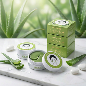 Parches de hidrogel refrescantes para ojos con aloe vera, para ojeras, hinchazón, arrugas, mascarilla hidratante de colágeno para el contorno de ojos - Product Image 1