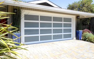 Hiện Đại Hợp kim nhôm kính cửa nhà để xe biệt thự hoàn thành bề mặt cách nhiệt tự động trượt Cán gấp - Product Image 3