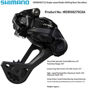 Pour vélo <span class=keywords><strong>de</strong></span> route/gravel GRX RX827 12 vitesses en alliage d'aluminium, avec pédalier simple et dérailleur arrière électronique sans fil - Product Image 3