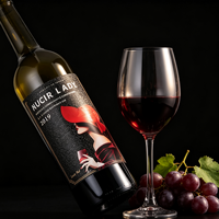 Étiquettes personnalisées pour bouteilles de vin, autocollantes, estampées à chaud, pour bouteilles de boissons en verre, étiquettes en papier kraft en rouleau