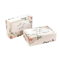 Специальная Цветочная подарочная упаковочная коробка с фотопечатью логотипа на заказ, сделайте свой собственный дизайн, подарки для гостей на свадьбу
