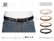 Cinturón de tela informal para mujer con hebilla de 3.0 cm y 110 cm de largo - Product Image 1