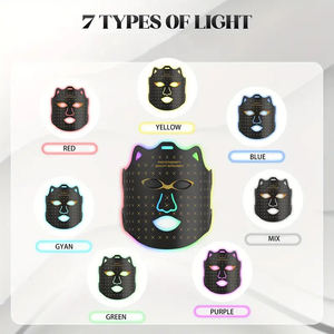 Máscara Facial Vibrante <span class=keywords><strong>LED</strong></span> de <span class=keywords><strong>7</strong></span> <span class=keywords><strong>Colores</strong></span> PAKISS con Diseño de Silicona para Uso Doméstico - Product Image 2