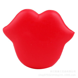 Pu <b>Foam</b> Lips Stress Toy Cartoon Molding <b>Craft</b> For Decoration - Product Image 4