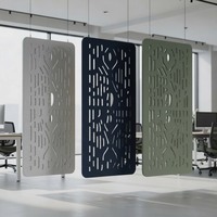 Écran Acoustique Suspendu Moderne en Feutre PET – Cloison de Bureau Ignifuge, Écologique, Réduction du Bruit NRC pour Chambre et Entrepôt