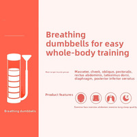 Equipo de Entrenamiento del Core Multifuncional, Ajustable de 20g, 60g, 100g, Material ABS, Alivia el Estrés, Entrenador de Respiración, Mancuerna de Respiración