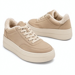 Zapatillas Deportivas de Plataforma con Peluche Sintético para Mujer, Cálidas para Invierno, Casuales, Color Personalizado, Suministro al por Mayor de Fábrica OEM - Product Image 1