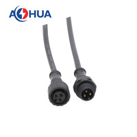 Câble d'éclairage LED 3PIN IP65 moulé étanche mâle femelle Connecteur LED M12 étanche IP65