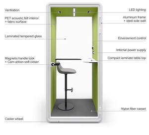 <span class=keywords><strong>Cabine</strong></span> <span class=keywords><strong>d</strong></span>'isolation acoustique portable pour audiologie, <span class=keywords><strong>cabine</strong></span> privée pour tests auditifs et conversations - Product Image 6