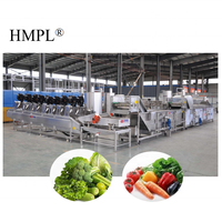 Hoge Capaciteit Groenten Fruit Wassen Sorteren Drogen Productielijn Citroen Aardappel Wortel Snijden Bubble Wasmachine