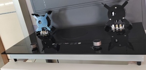 3 Burner công suất cao Tempered Glass Electric mix Bếp gas với có thể gập lại Burner gas HOB - Product Image 5