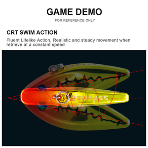 Lipless Koder CRT – Mini leurre de pêche brillant, yeux 3D coulants, Wobblers, matériel de pêche, emballage personnalisé, 40mm - Product Image 3