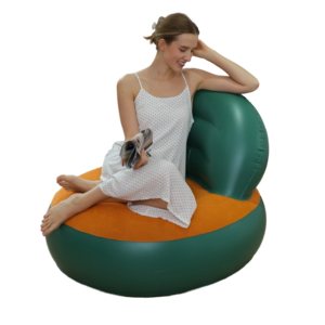 <b>Inflatable</b> Foldable Armchair Versatile Indoor/Outdoor <b>Sofa</b> Bed Chair Set Stylish Furniture for Bedroom and Living Room - Product Image 1
