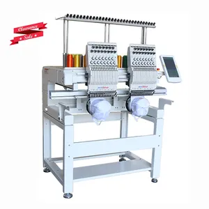 high speed 2 head computer intelligent embroidery machine like tajima