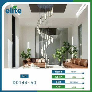 Elegante moderno lampadario a spirale a LED per soggiorno decorazione calda luce bianca scandinavo Design di medie dimensioni fornitore all'ingrosso - Product Image 1