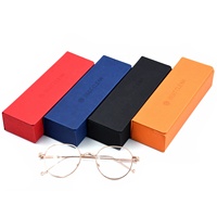 Bestpackaging Boîte magnétique en cuir de luxe avec logo argenté pour lunettes Étui à lunettes pliant Emballage de lunettes de soleil