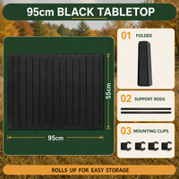 Table pliante pour chariot de camping, extension de chariot utilitaire pour stand de marché extérieur