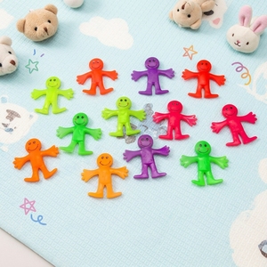 TPR Soft Rubber <b>Fidget</b> Sensory Toy Kids Stretchable Squishy Mini Man Figure Vending Capsule Prizes & Party Favors - Product Image 1