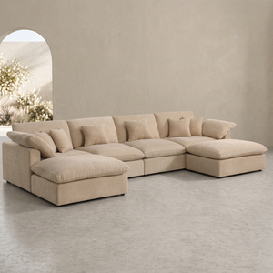 <span class=keywords><strong>Canapé</strong></span> modulaire moderne Cloud avec assise profonde pour la détente en appartement, incluant un <span class=keywords><strong>canapé</strong></span> modulaire Cloud et un <span class=keywords><strong>canapé</strong></span> Cloud - Product Image 2
