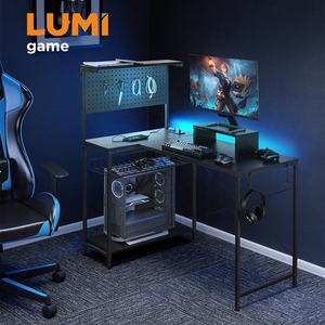 โต๊ะเล่นเกมพร้อมอุปกรณ์เสริมคอมพิวเตอร์ตั้งโต๊ะแบบเคลื่อนย้ายได้มีขาตั้งแบบตั้งมุม GMD15-7 - Product Image 1