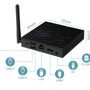 ТВ-приставка Tanix TX68 на Android, процессор Allwinner H618, четырехъядерный, 4 ГБ ОЗУ, 32 ГБ ПЗУ, 4K Ultra <span class=keywords><strong>HD</strong></span>, WiFi6, смарт-медиаплеер, медиаплеер, ТВ-бокс - Product Image 1