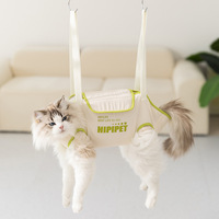 Hamac de beauté pour chat anti-stress à motif solide tridimensionnel enveloppant, accessoires de lit pour animaux de compagnie en Taslan écologique et imperméable