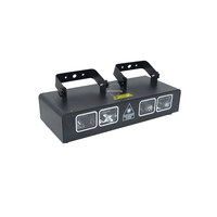 Mini 4-Kopf RGB-Linien-Scanning-Laser, DMX/Sound/Auto 3-in-1 Bühnenprojektor für DJ-Nachtclub-Shows