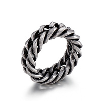 Balrykalen — bagues de chaîne épaisse en acier inoxydable pour hommes, bijoux féminins, plaqué or 18K