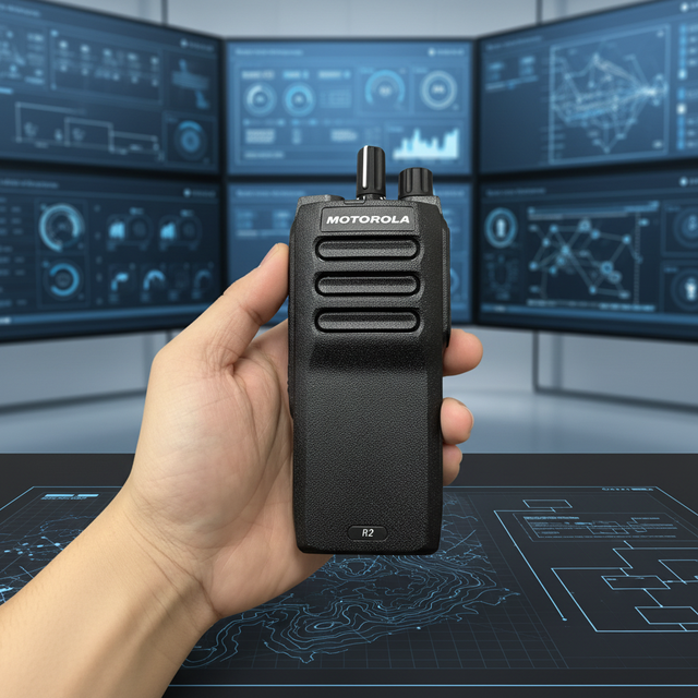 R2 Motorola 5W Professional Two-Way Radio 5KM 64CH Dual-Mode IP55 Dustproof 26.5H Extended Standby Time Digital Analog