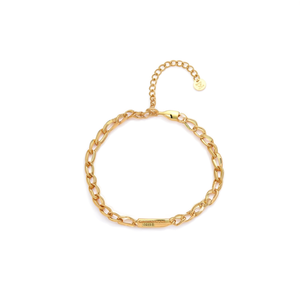 Pulsera de Cadena de Moda, Acero Inoxidable 316L, Baño de Oro PVD, Diseño de Eslabones Resistentes y Sostenibles - Product Image 2