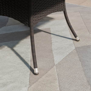 मईबल्स डी जर्डिन पैक्स 5 पीसी आधुनिक एल्यूमीनियम धातु बाहरी कुर्सी समशीड ग्लास टेबल रतन फर्नीचर गार्डन सेट - Product Image 6