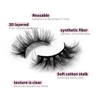 Vente En Gros de Faux Cils En vison 3d, 10 paires de Faux Cils naturels, Faux Cils humains En Gros