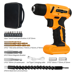 Tournevis électrique multifonctionnel 20 pièces pour la maison et l'industrie Tournevis à percussion à <span class=keywords><strong>batterie</strong></span> 8V Set d'outils électriques - Product Image 5
