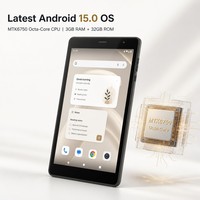 Tablet Ultra-Tipis 8 Inci HD IPS Android 15 4G LTE Octa Core 3GB+32GB 5000mAh Tablet PC Pintar Portabel untuk Rumah & Hadiah