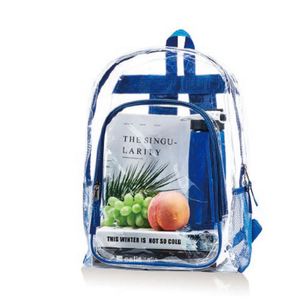 Mochila Escolar Holográfica Impermeable Personalizada Unisex al por Mayor con Cierre de Cremallera y Broche, de PVC Transparente para Exteriores - Product Image 2