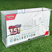 TCG haute qualité acrylique Pokemon célébrations Ultra Premium Collection 151 Charizard UPC 25e anniversaire boîte dorée vitrine