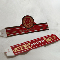 Etiquetas y Anillos para Cigarros Rojos, Edición Tigre 2022, Específicos para Cigarros de Edición Limitada 2022, Venta Directa de Fábrica