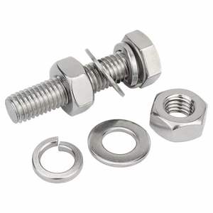 Kit combinado de arandelas de tuerca de perno hexagonal, MOQ directo de fábrica, 100 Uds., DIN 933, para maquinaria, herrajes de construcción, venta al por mayor - Product Image 1